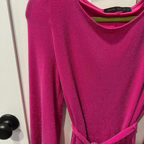 Fraiche by J Pink Long Sleeve Dress - Picture 5 of 5